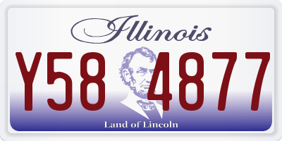 IL license plate Y584877