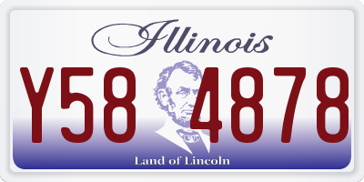 IL license plate Y584878