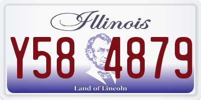 IL license plate Y584879