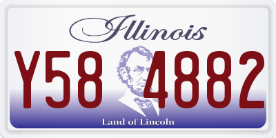 IL license plate Y584882