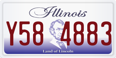 IL license plate Y584883