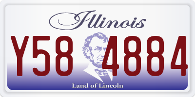 IL license plate Y584884