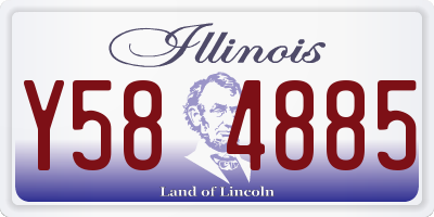 IL license plate Y584885