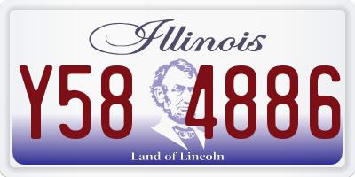 IL license plate Y584886