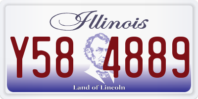 IL license plate Y584889