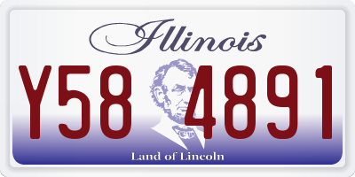 IL license plate Y584891