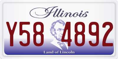 IL license plate Y584892