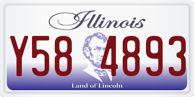 IL license plate Y584893