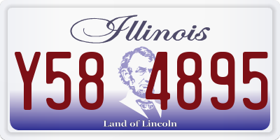 IL license plate Y584895