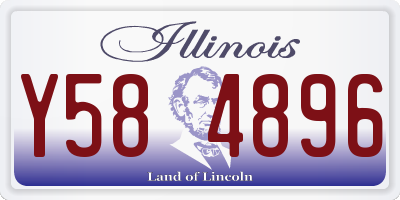 IL license plate Y584896