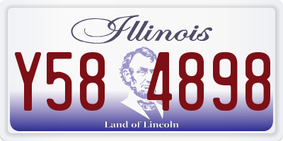 IL license plate Y584898