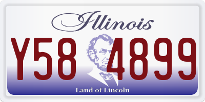 IL license plate Y584899