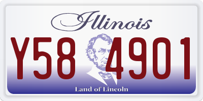 IL license plate Y584901