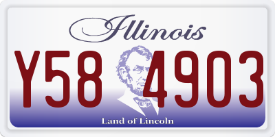 IL license plate Y584903