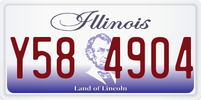 IL license plate Y584904