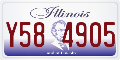 IL license plate Y584905
