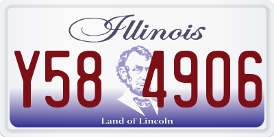 IL license plate Y584906