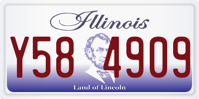 IL license plate Y584909