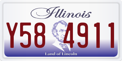 IL license plate Y584911