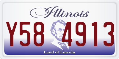 IL license plate Y584913