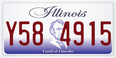 IL license plate Y584915