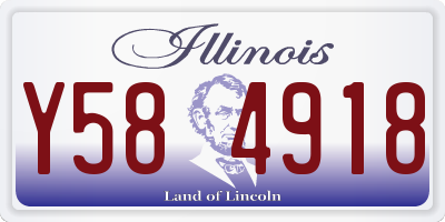 IL license plate Y584918