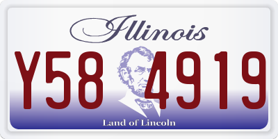 IL license plate Y584919