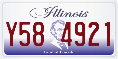 IL license plate Y584921