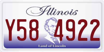 IL license plate Y584922