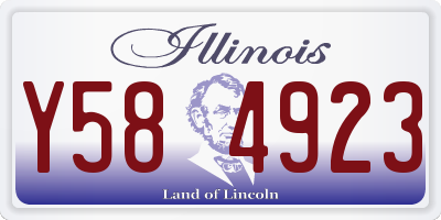 IL license plate Y584923