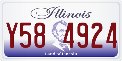 IL license plate Y584924