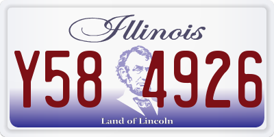 IL license plate Y584926