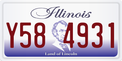 IL license plate Y584931