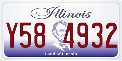IL license plate Y584932