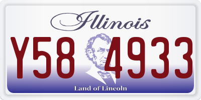 IL license plate Y584933
