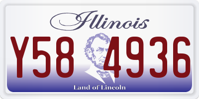 IL license plate Y584936