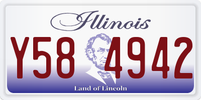 IL license plate Y584942