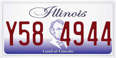 IL license plate Y584944