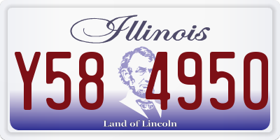IL license plate Y584950