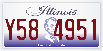 IL license plate Y584951