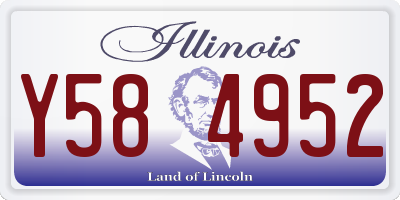 IL license plate Y584952