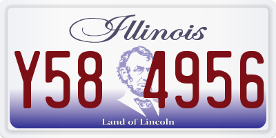 IL license plate Y584956