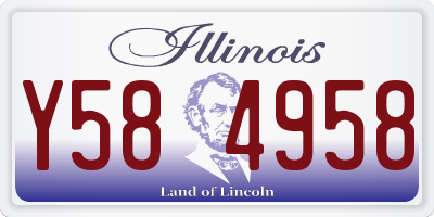 IL license plate Y584958