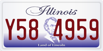 IL license plate Y584959