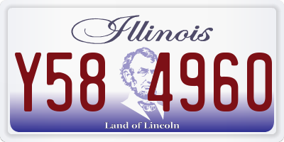 IL license plate Y584960