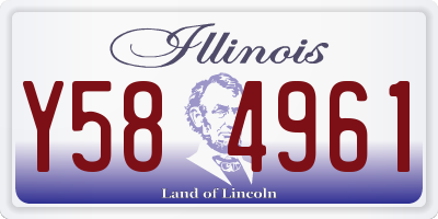 IL license plate Y584961