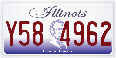 IL license plate Y584962