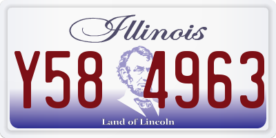 IL license plate Y584963