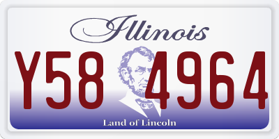 IL license plate Y584964