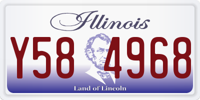 IL license plate Y584968
